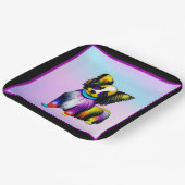 Assiettes En Carton Papillion Pop Art Pastel (Angulaire)