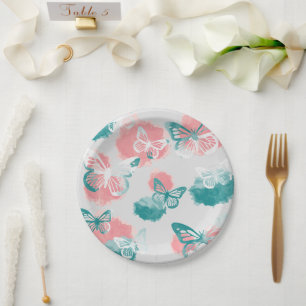 Assiettes En Carton Papillon