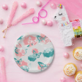 Assiettes En Carton Papillon (Fête)