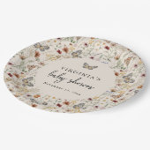 Assiettes En Carton Papillon Boho (Angle)