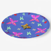 Assiettes En Carton Papillon coloré (Angle)