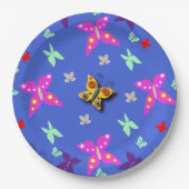 Assiettes En Carton Papillon coloré (Devant)