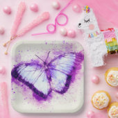 Assiettes En Carton Papillon d'art (Fête)