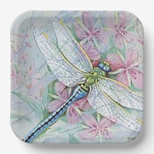 Assiettes En Carton « Papillon de la blancheur » (Recto)