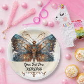 Assiettes En Carton Papillon de la fête de Steampunk (Fête)