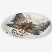 Assiettes En Carton Papillon de la fête de Steampunk (Angle)