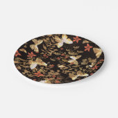 Assiettes En Carton Papillon d'or (Angle)