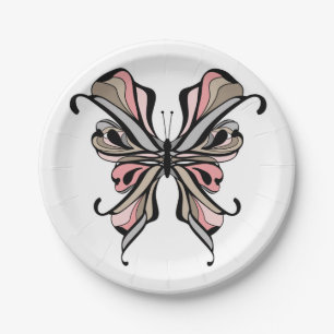 Assiettes En Carton Papillon d'ouverture