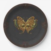 Assiettes En Carton Papillon élégant (Devant)
