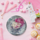 Assiettes En Carton Papillon floral Ephemera (Fête)