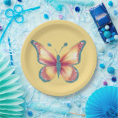 Assiettes En Carton Papillon gai (Fête)