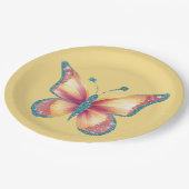 Assiettes En Carton Papillon gai (Angle)