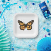 Assiettes En Carton Papillon monarque (Fête)