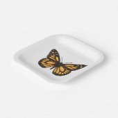 Assiettes En Carton Papillon monarque (Angulaire)