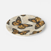 Assiettes En Carton Papillon monarque (Angle)