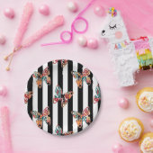 Assiettes En Carton Papillon multicolore (Fête)