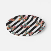 Assiettes En Carton Papillon multicolore (Angle)