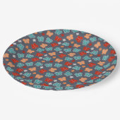 Assiettes En Carton Papillon Multicolore Dessin Animé (Angle)