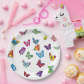 Assiettes En Carton papillon Plaques papier personnalisées 9" (Fête)
