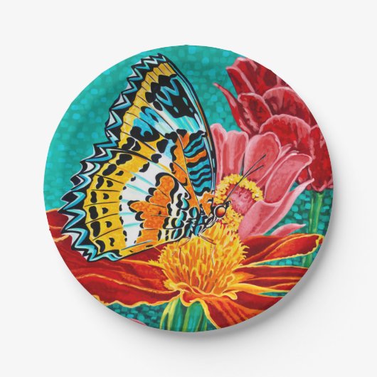Assiettes En Carton Papillon pointu I (Devant)