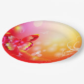 Assiettes En Carton Papillon rouge (Angle)