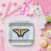 Assiettes En Carton Papillon Southwest Yellow Swallowtail Blue Sky (Fête)