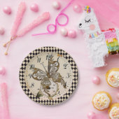 Assiettes En Carton Papillon vapeur (Fête)