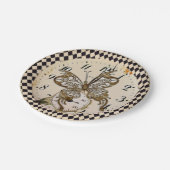 Assiettes En Carton Papillon vapeur (Angle)
