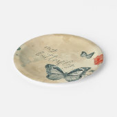 Assiettes En Carton Papillon vert (Angle)