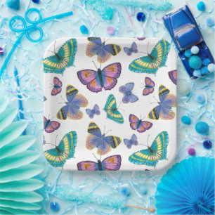 Assiettes En Carton Papillons