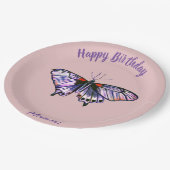 Assiettes En Carton Papillons (Angle)