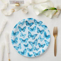 Papillons Aquarelle Anniversaire Baby shower nupti