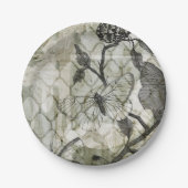 Assiettes En Carton Papillons arabes II (Devant)