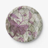 Assiettes En Carton Papillons arabes III (Devant)