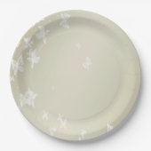 Assiettes En Carton Papillons blancs (Devant)
