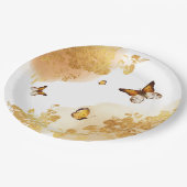 Assiettes En Carton Papillons Boho Plaques de papier d'anniversaire (Angle)