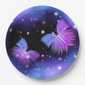 Assiettes En Carton Papillons de l'Imaginaire spatial Cosmique (Devant)