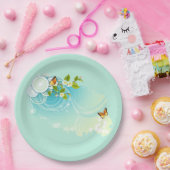 Assiettes En Carton Papillons et fleurs (Fête)