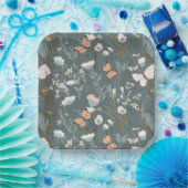 Assiettes En Carton Papillons et Fleurs sauvages d'été (Fête)