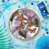 Assiettes En Carton Papillons et Lilacs Mariage de pique-nique (Fête)