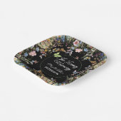 Assiettes En Carton Papillons fleur sauvage Verdure Funérailles (Angulaire)