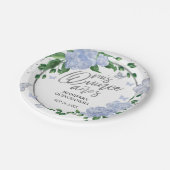 Assiettes En Carton Papillons Quinceanera Dusty Blue Gown (Angle)