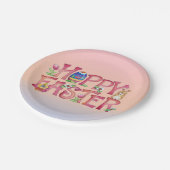 Assiettes En Carton Pâques Hoppy - Plaques en papier (Angle)