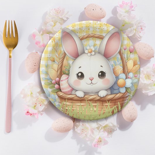 Assiettes En Carton Pâques joyeuses et dynamiques dans un arrière - pl