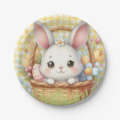 Assiettes En Carton Pâques joyeuses et dynamiques dans un arrière - pl (Devant)