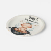 Assiettes En Carton Par Plaid Babyq Fun Food Steak Beef Bbq Baby showe (Angle)