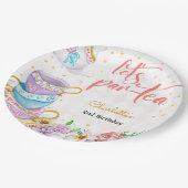 Assiettes En Carton Par-tea, anniversaire de thé (Angle)