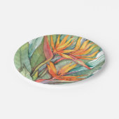 Assiettes En Carton Paradis botanique tropical II (Angle)