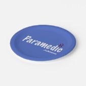 Assiettes En Carton Paramètre de nom personnalisable BLUE (Angle)