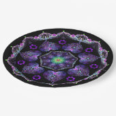 Assiettes En Carton Parapluie violet & coeurs .7 (Angle)